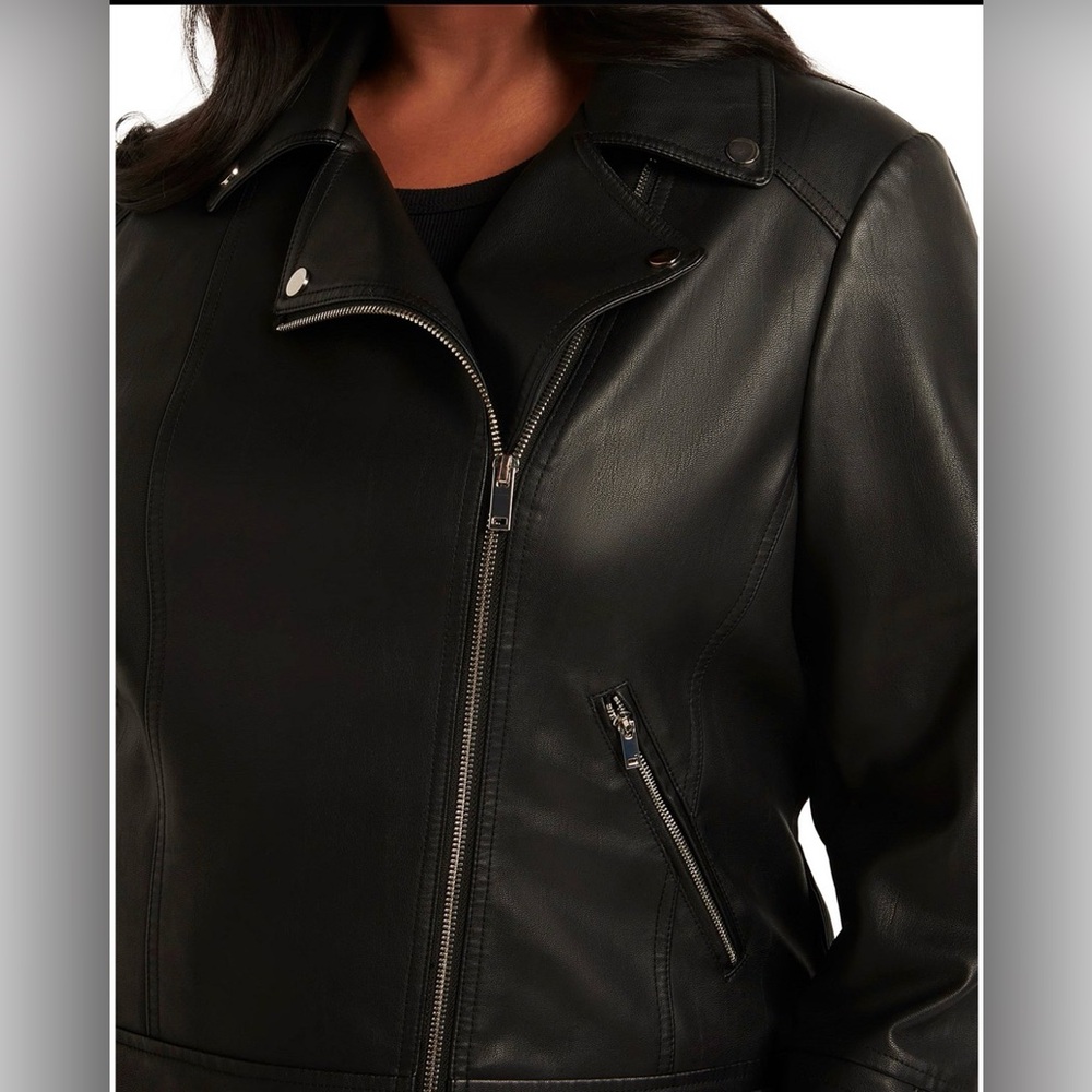 Ever New Heidi faux women’s leather jacket size 18 (L/XL) - Picture 4 of 9